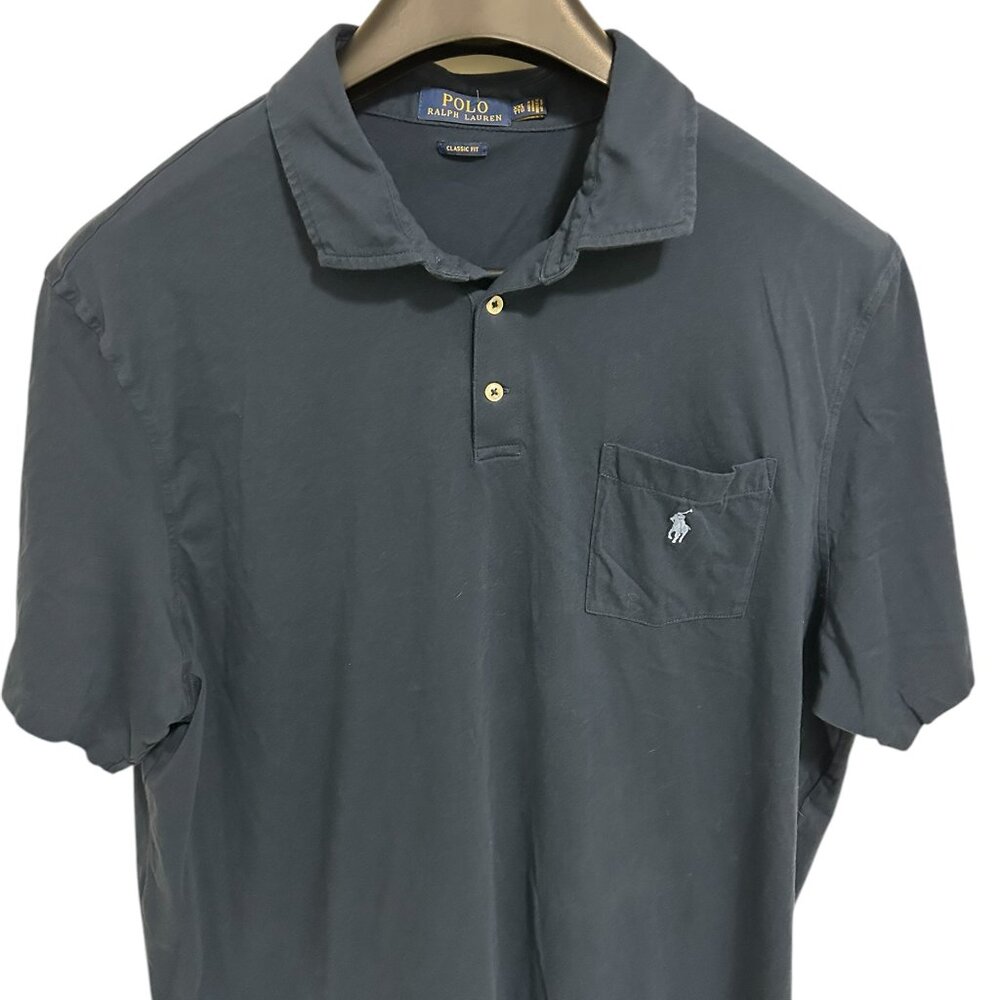 POLO Ralph Lauren Classic Fit Mens Tall Size 2XLT Short Sleeve Polo Shirt Blue